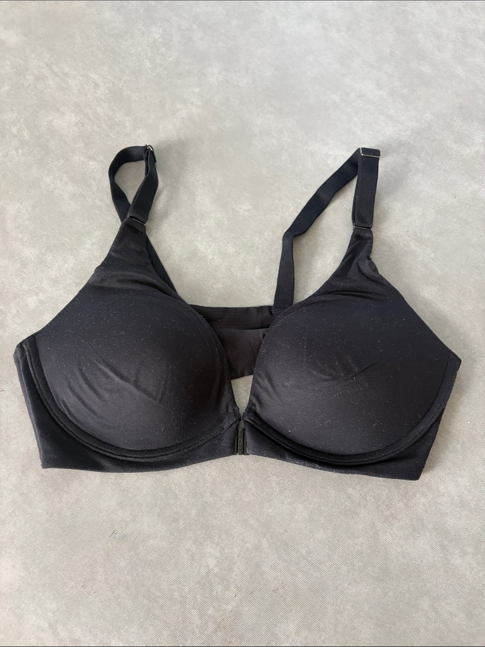 Spanx Black Front-Closure Everyday T-Shirt Bra
